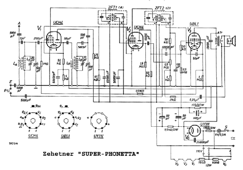 Phonetta Volkssuper ; Zehetner Radiobau- (ID = 441013) Radio