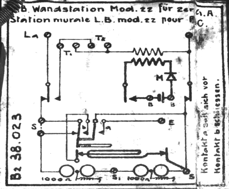 Wandstation mod. 22 für Gegensprechanlage ; Zellweger AG; Uster (ID = 2550167) Telephony