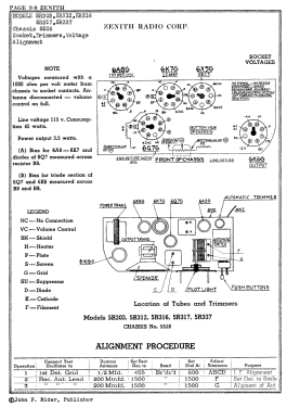 5R-312; Zenith Brand, C & A (ID = 2944335) Radio