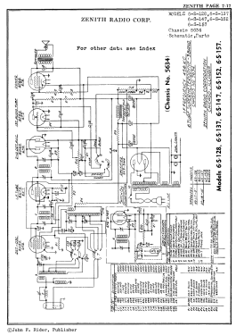 6S15C; Zenith Brand, C & A (ID = 2947391) Radio