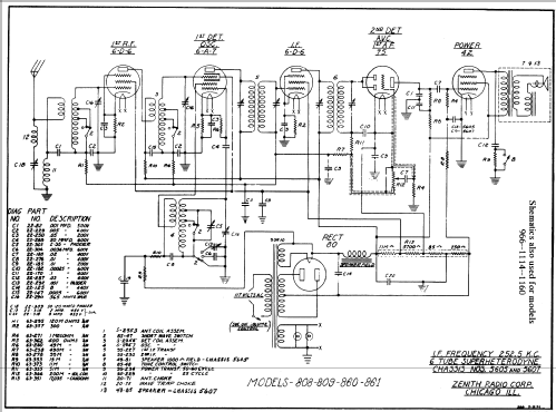 1114 Ch= 5605 5607; Zenith Radio Corp.; (ID = 330713) Radio