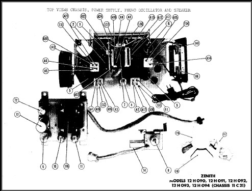 12H090 Ch=11C21; Zenith Radio Corp.; (ID = 491979) Radio