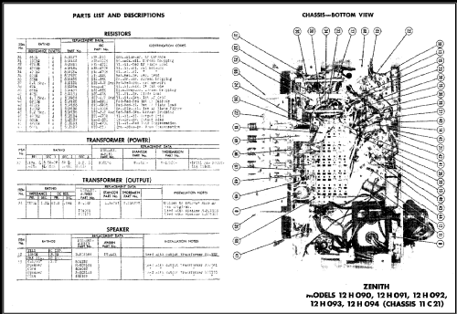 12H090 Ch=11C21; Zenith Radio Corp.; (ID = 491981) Radio