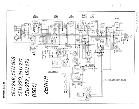 15U271 Ch= 1501; Zenith Radio Corp.; (ID = 2728351) Radio