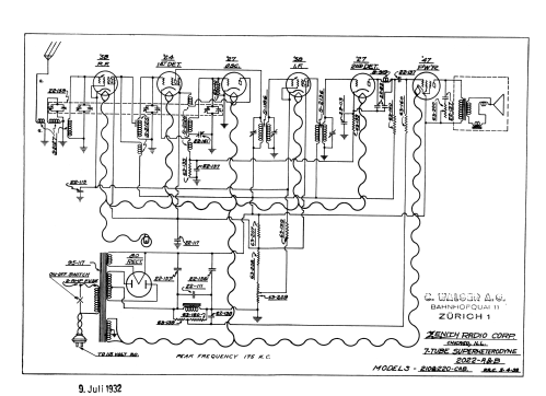 211 Ch= 2022A 2022B; Zenith Radio Corp.; (ID = 2728421) Radio