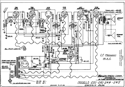 245A Ch= 2036; Zenith Radio Corp.; (ID = 342756) Radio