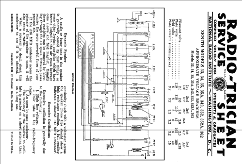 342; Zenith Radio Corp.; (ID = 60309) Radio