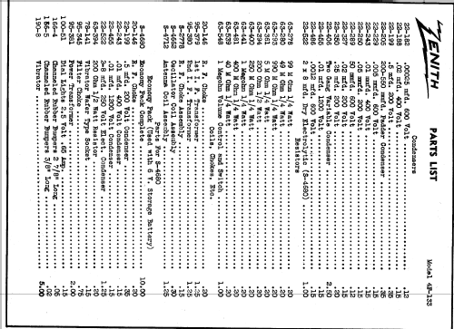 4F133 Ch= 5407; Zenith Radio Corp.; (ID = 324805) Radio