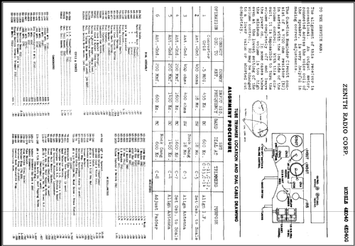 4K040G Ch= 4C54; Zenith Radio Corp.; (ID = 447736) Radio