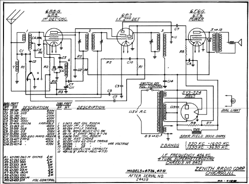 4T26 Ch= 5403; Zenith Radio Corp.; (ID = 338368) Radio