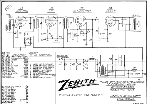 4V59 Ch= 5405; Zenith Radio Corp.; (ID = 338981) Radio