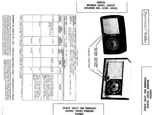 5D011W Consoltone Ch= 5C01; Zenith Radio Corp.; (ID = 489325) Radio