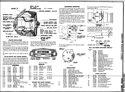 5MX080 5-MX-080 Crosley Ch=5C80; Zenith Radio Corp.; (ID = 316558) Car Radio