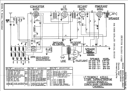 5R316 Ch= 5528; Zenith Radio Corp.; (ID = 60277) Radio