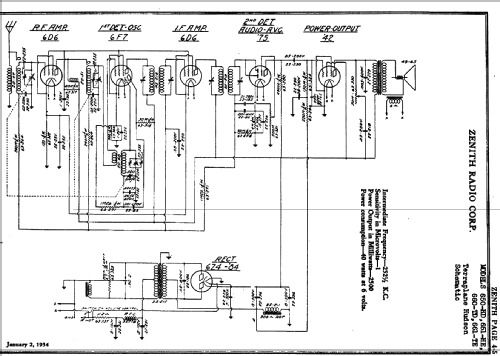 661TE Ch= 2057; Zenith Radio Corp.; (ID = 316402) Car Radio