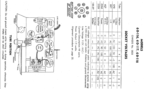 6D118 6-D-118 Ch=5633; Zenith Radio Corp.; (ID = 317997) Radio