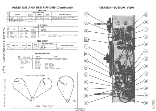 6D815 The Zephyr Ch= 6E05; Zenith Radio Corp.; (ID = 1482391) Radio