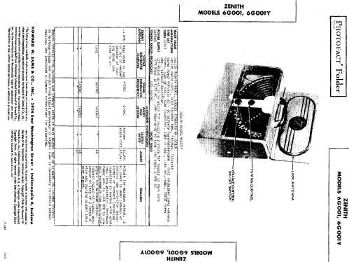 6G001YZX Universal 6G001YX Ch=6C40; Zenith Radio Corp.; (ID = 490224) Radio