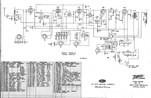 6MF590 Ford Ch= 6A21; Zenith Radio Corp.; (ID = 313004) Car Radio