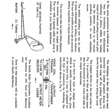 6MF590 Ford Ch= 6A21; Zenith Radio Corp.; (ID = 313007) Car Radio