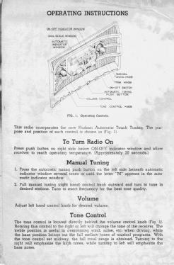 6MH089 Hudson DB 47 ; Zenith Radio Corp.; (ID = 3018409) Car Radio