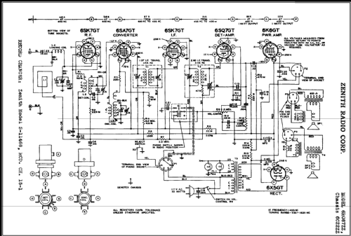 6R087ZZ Ch= 6C22ZZ; Zenith Radio Corp.; (ID = 416126) Radio