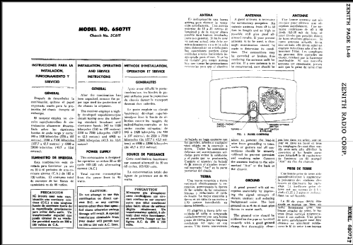 6S071T Ch=5C61T; Zenith Radio Corp.; (ID = 490380) Radio