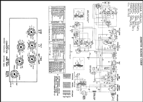 6S643AT Ch= 6B16AT; Zenith Radio Corp.; (ID = 319841) Radio