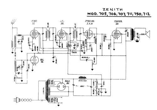 706 Ch= 2052; Zenith Radio Corp.; (ID = 1520091) Radio