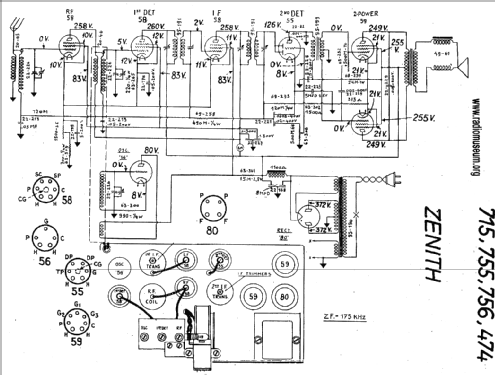 756 Ch= 2053; Zenith Radio Corp.; (ID = 20819) Radio