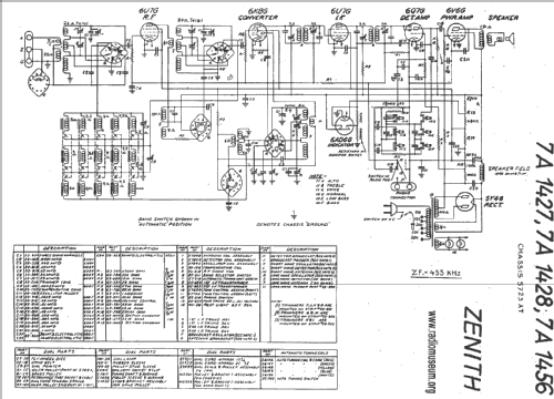 7A1427 Ch=5723AT; Zenith Radio Corp.; (ID = 20949) Radio