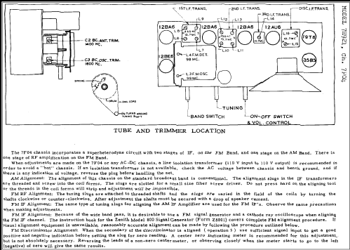 7H921 Ch= 7F04; Zenith Radio Corp.; (ID = 277800) Radio