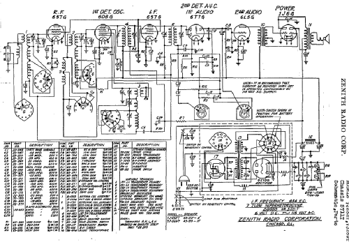 7J259T Ch=5711T; Zenith Radio Corp.; (ID = 1006205) Radio