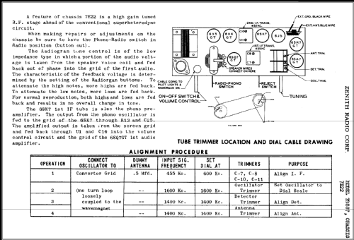 7R887 Ch= 7E22; Zenith Radio Corp.; (ID = 371279) Radio