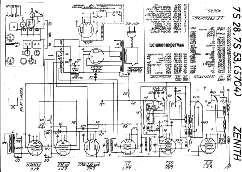 7S53 Ch=5704; Zenith Radio Corp.; (ID = 20954) Radio