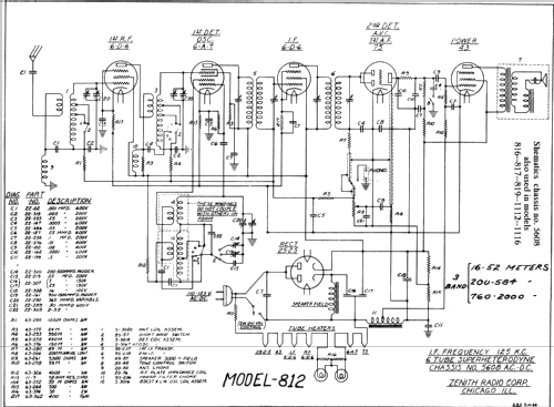 817 Ch=5608; Zenith Radio Corp.; (ID = 330934) Radio