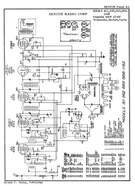 866 Ch= 5609AC/DC; Zenith Radio Corp.; (ID = 2987471) Radio