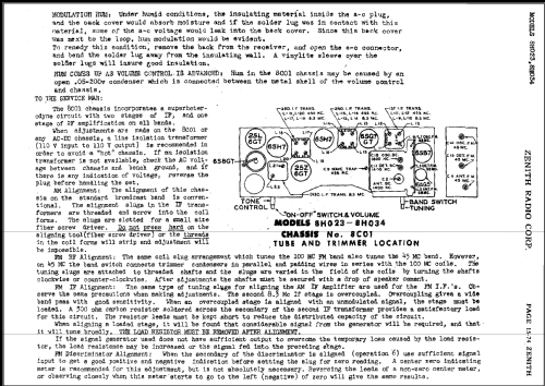 8H023 Ch= 8C01; Zenith Radio Corp.; (ID = 491051) Radio