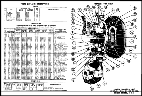 8H033 Ch=8C20; Zenith Radio Corp.; (ID = 491110) Radio