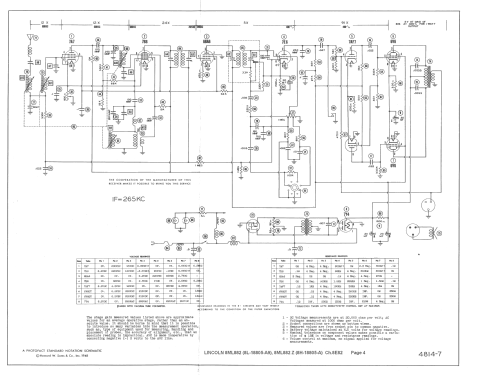 8ML882Z Ch= 8E82 Lincoln; Zenith Radio Corp.; (ID = 1389342) Car Radio