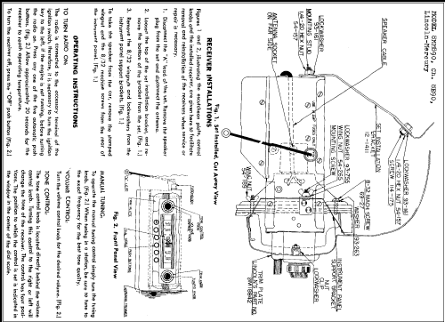 8MM890 Ch=8E90 Lincoln-Mercury; Zenith Radio Corp.; (ID = 278306) Car Radio