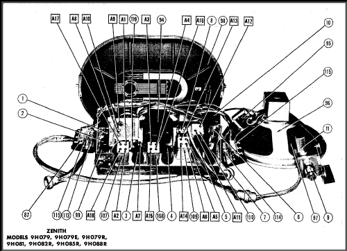 9H081 Conventional Ch=8C21; Zenith Radio Corp.; (ID = 491679) Radio