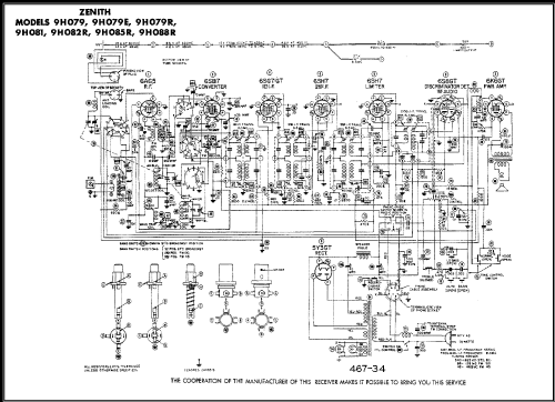 9H082R Ch=8C21; Zenith Radio Corp.; (ID = 491683) Radio