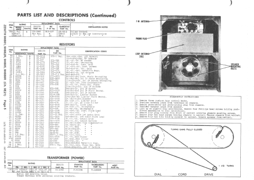 9H885 Ch= 9E21; Zenith Radio Corp.; (ID = 1386284) Radio