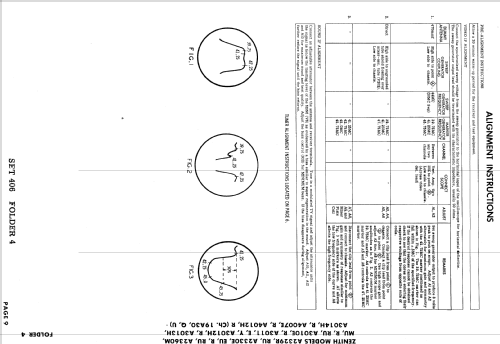 A3011 Ch= 19A30Q; Zenith Radio Corp.; (ID = 846023) Télévision