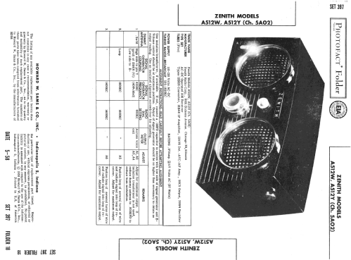 A512W Ch= 5A02; Zenith Radio Corp.; (ID = 2595630) Radio