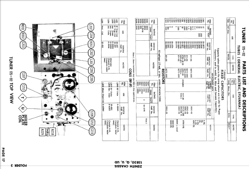 B1411PU Ch= 15B20U; Zenith Radio Corp.; (ID = 923117) Television