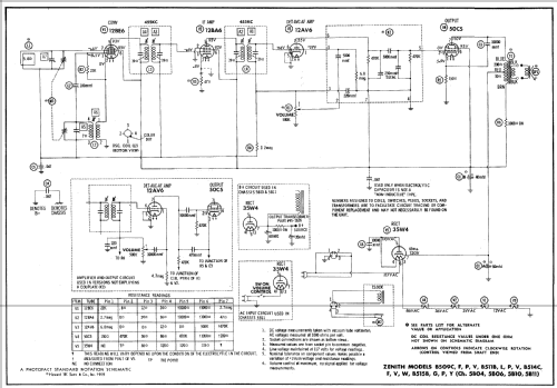 B509F 'The Ascot' Ch= 5B11; Zenith Radio Corp.; (ID = 508342) Radio