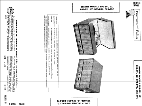 BRS-89LZ ; Zenith Radio Corp.; (ID = 504513) Ton-Bild