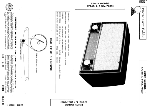 C724L 'The Super Caroline' Ch= 7C02; Zenith Radio Corp.; (ID = 570203) Radio